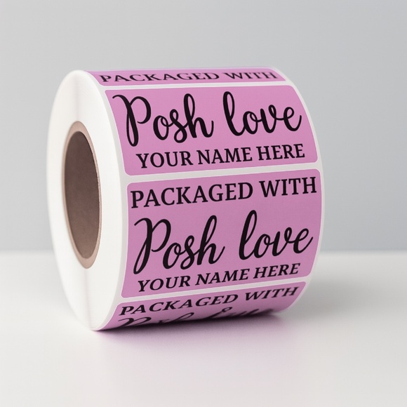 STICKERAFT Other - 100 thank you stickers | packaged with posh love | custom stickers closet